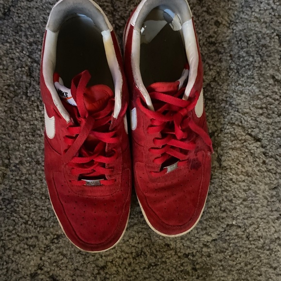 Red suede Air Force 1 - Picture 1 of 4